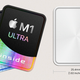 A close-up of the holographic Apple Inside stickers and an illustration detailing their dimensions.